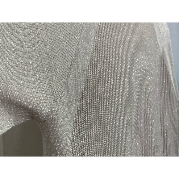 ✨HP✨ Lucky Brand silver layered V-neck sweater - Picture 6 of 14
